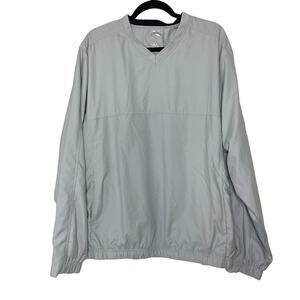Callaway Golf Light Gray Windbreaker V Neck Pullover Size XL
